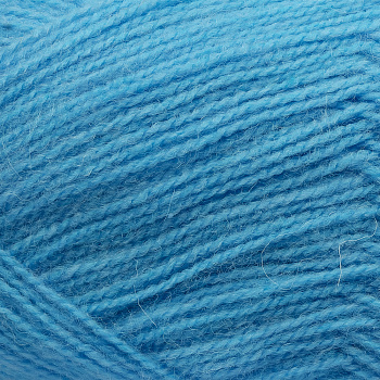 Пряжа для вязания ПЕХ Ангорская тёплая (40% шерсть, 60% акрил) 5х100г/480м цв.005 голубой