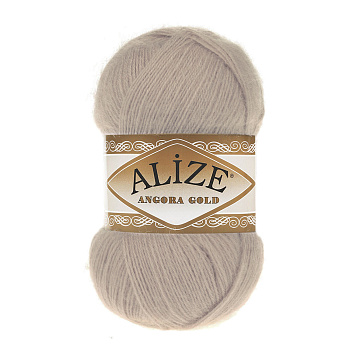 Пряжа для вязания Ализе Angora Gold (20% шерсть, 80% акрил) 5х100г/550м цв.506 молочно-бежевый