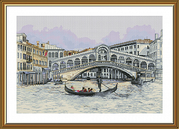 Набор для вышивания мулине НОВА СЛОБОДА арт.РЕ3524 Венецианский канал 43х28 см