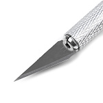 Макетный нож цанговый Maxwell арт.TBY.FCS-01 алюминий + 5лезвий цв.серебро
