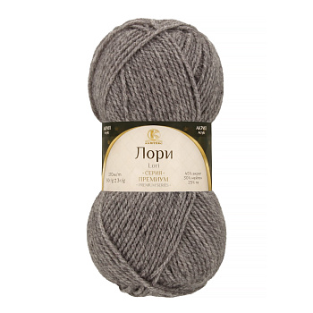 Пряжа для вязания КАМТ Лори (45% акрил, 30% нейлон, 25% пэ) 5х50г/170м цв.169 серый