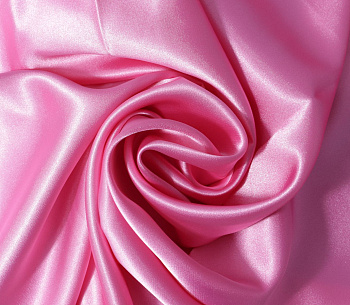 Ткань атлас стрейч 95 г/м² 97% полиэстер, 3% спандекс шир.150 см арт.Р.11322.21 цв.21 розовый уп.25м (±5м)