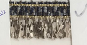 Тесьма в стиле Шанель с бахромой арт.TBY-SH01 шир.35мм цв.7 коричневый уп.13,71м