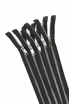 Молния Mzip трактор №5 2 замка TT, 100см, цв.черн/серебро уп.10шт