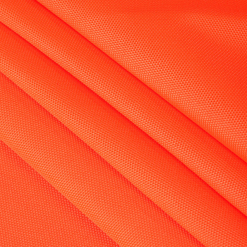 Ткань Оксфорд 600D PU1000 220г/м² 100% пэ шир.150см S02 неон оранжевый рул.50м
