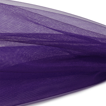 Фатин Кристалл средней жесткости блестящий арт.K.TRM шир.300см, 100% полиэстер цв. 39 К уп.50м - фиолетовый