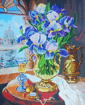 Набор Колор Кит алмазная картина-раскраска арт.КК.RA013 Венеция за окном 40х50