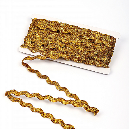 Тесьма декоративная Вьюнчик TBY арт.64314 шир.8мм цв.M604 золото уп.18,28м (±1м)