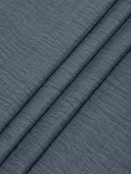 Ткань хлопок искусственный крэш 130г/м² 100%полиэстер 150 см арт.TBY.KR.34 34 серый 25 м