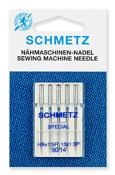 Иглы для бытовых швейных машин Schmetz Супер стрейч Schmetz 130/705 HA x 1 SP № 90 уп.5 игл