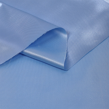 Ткань Атлас-сатин 67 г/м² 100% полиэстер шир.150 см арт.AS.11 цв.голубой рул.100м