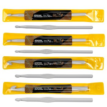 Набор крючков для вязания Maxwell Gold металлические со специальным покрытием арт.MAXW.38573 (6.0 мм/ 6.5 мм/ 7.0 мм/ 8.0 мм)