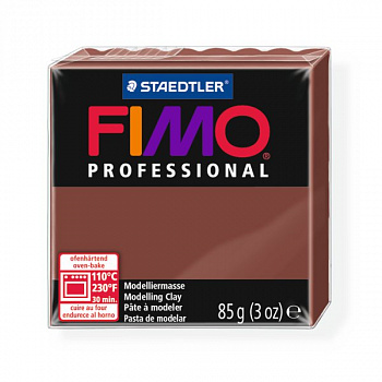 FIMO professional полимерная глина, запекаемая в печке, уп. 85г цв.шоколад, арт.8004-77