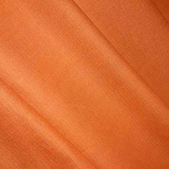 Ткань лен гл.краш, 140г/м², 30% лен + 70% хлопок, цв.22 оранжевый уп.50х50 см