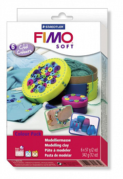 FIMO Soft комплект полимерной глины Холодные цвета, арт.8023 04