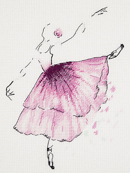 Набор для вышивания PANNA арт. C-1886 Балерина. Анемон 20х23 см