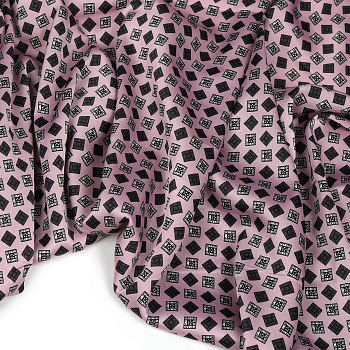 Ткань шелк Армани 90г/м² 97% полиэстер, 3% спандекс шир.145см арт.Р.28366.03 цв.03 розовый рул.30м (±5м)