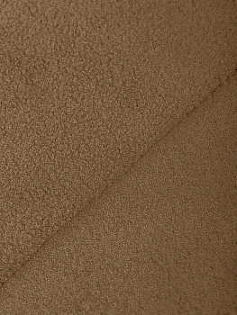 Ткань флис 2-х ст. TBY-0059-F296 190 г/м² 100% ПЭ шир.150см  цв.F296 тем.бежевый рул.25кг