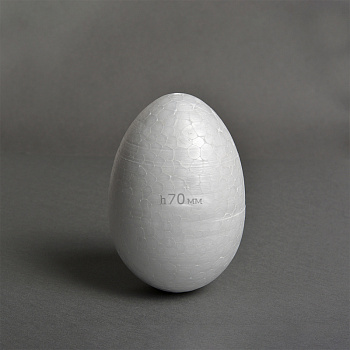 Яйцо из пенопласта 5955-0222 70мм уп.20шт