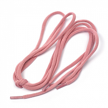 Шнурки круглые 4 мм ШО-36 длина 80 см, компл.2шт, цв.розовый