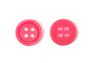 Пуговицы пластик CX K-66 цв.004 ярк.розовый 16L-10мм, 4 прокола, 72 шт