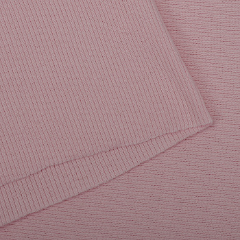 Ткань трикотаж Кашкорсе с лайкрой 220г опененд 60+60см розовое безе 13-2804 уп.3м