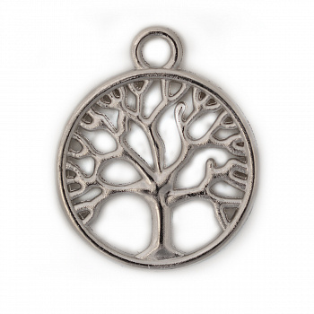 Кулон Дерево MAGIC 4 HOBBY арт.MH.0211114-2 цв.серебро, 25мм уп.15шт