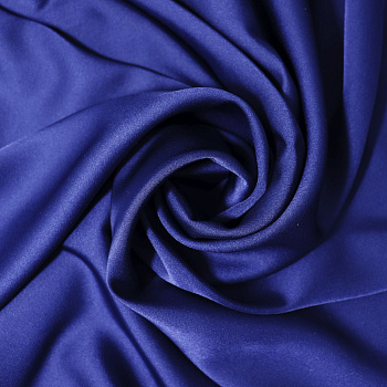 Ткань шелк Армани 90 г/м² 97% полиэстер, 3% спандекс шир.145 см арт.Р.11581.35 цв.35 синий уп.25м (±5м)