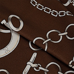 Ткань шелк Армани креп 90 г/м² 97% полиэстер, 3% лайкра шир.148 см арт.T.0565.2 цв.02 коричневый рул.25м