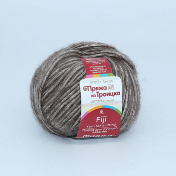 Пряжа для вязания ТРО Фиджи (20% мериносовая шерсть, 60% хлопок, 20% акрил) 5х50г/95м цв.0416 св.коричневый