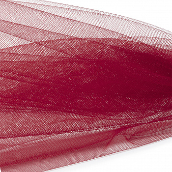 Фатин Кристалл средней жесткости блестящий арт.K.TRM шир.300см, 100% полиэстер цв. 53 К уп.1м - красный