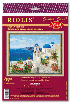 Набор для вышивания РИОЛИС арт.1644 Санторини 40х30 см