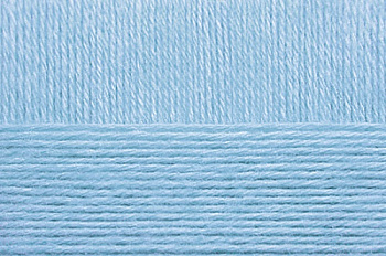 Пряжа для вязания ПЕХ Детский каприз тёплый (50% мериносовая шерсть, 50% фибра) 10х50г/125м цв.005 голубой