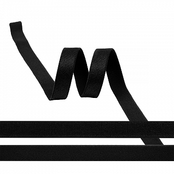 Резинка TBY бельевая Для бретелей 12мм арт.RBB05 черный F322  уп.1000м