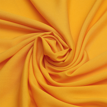 Ткань Штапель  TBY Vi-45-19 плот 110г/м2 100% вискоза шир. 145 см цв.19 желтый уп.2м