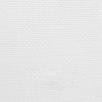 Канва для вышивания мелкая №851 (955) (10смх60кл) (100%Хл) шир.150 см цв.белый уп.5м