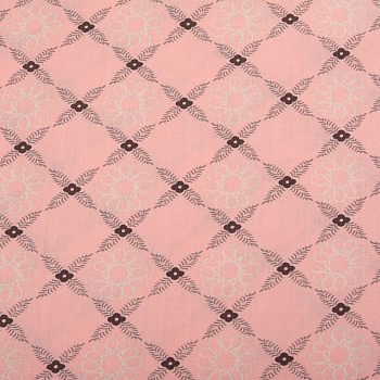 Ткань сатин Ромб, SHZY011 (В), 120г/м², 100% хлопок, шир.220см, цв.159 розовый уп.3м