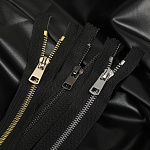 Молния MaxZipper мет. Титан №5 2 замка никель 80см цв.F322 черный уп.1 шт