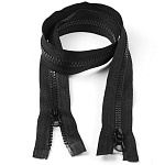 Молния MaxZipper трактор №5 2 замка усил.зв., 70см, цв.F322 черный уп.50шт