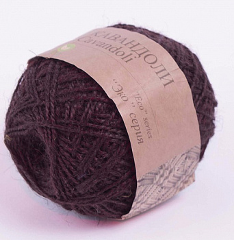 Пряжа для вязания ПЕХ Кавандоли (100% джут) 5х100г/180м цв.251 (003) коричневый