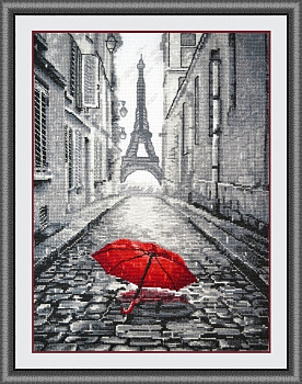 Набор для вышивания ОВЕН арт. 868 В Париже дождь 20х29 см