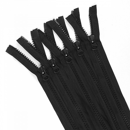 Молния Mzip трактор №8 2 замка усил.зв., 60см, цв.F322 черный уп.50шт