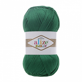 Пряжа для вязания Ализе Bahar (100% мерсеризированный хлопок) 5х100г/260м цв.118 зеленая трава