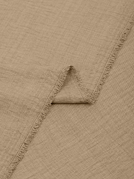 Ткань хлопок искусственный крэш 130г/м² 100%полиэстер 150 см арт.TBY.KR.07 07 бежевый 25 м