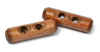 Пуговицы деревянные TBY BT.WD.046 цв.004 коричневый 80L-51мм, 2 прокола, 20 шт