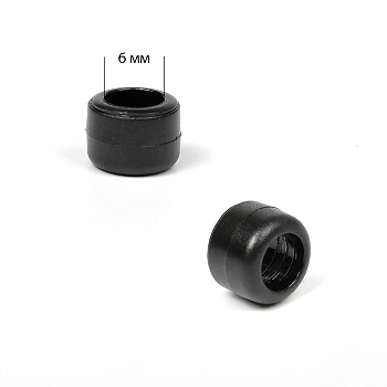 Ограничительное кольцо пластик арт. ОК-1 (Ø 6мм) цв.черный уп.1000шт