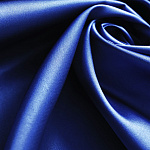 Ткань атлас стрейч 105 г/м² 98% полиэстер, 2% спандекс шир.150 см арт.Р.15053.16 цв.16 синий уп.25м (±5м)