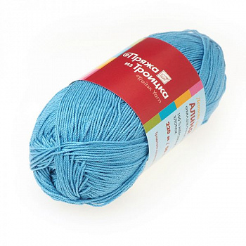 Пряжа для вязания ТРО Алина (100% мерсеризованный хлопок) 10х50г/220м цв.0305 св.голубой