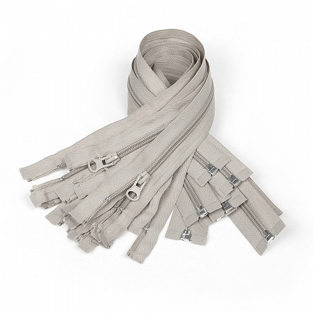 Молния Mzip пласт. спираль №5-N 85см цв.F310 св.серый уп.50шт