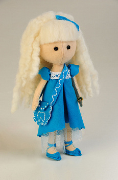 Набор для изготовления куклы из фетра с волосами из шерсти арт.ПФ-1203 Зубная Фея 17 см